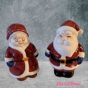 Salt and Pepper Shakers 2003 Publix Supermarkets Christmas Santa & Mrs. Claus